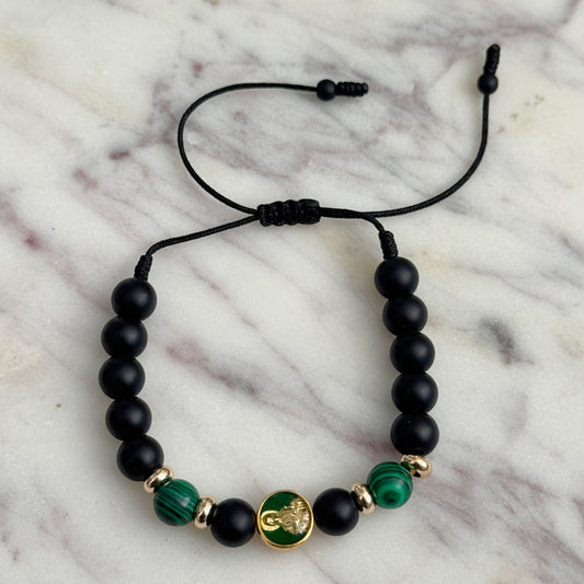 Mens San Juditas Matte Bracelet