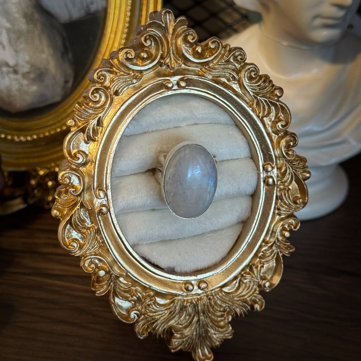 925 Sterling Silver Moon Stone Ring