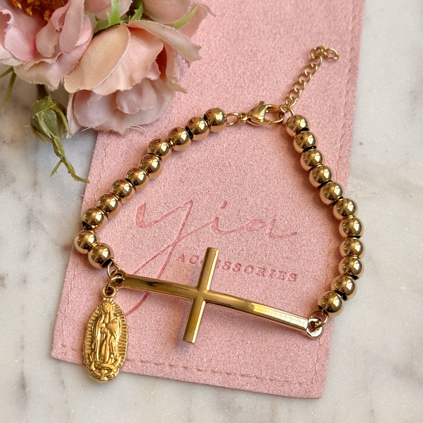 Fortaleza Cross Virgencita Bracelet