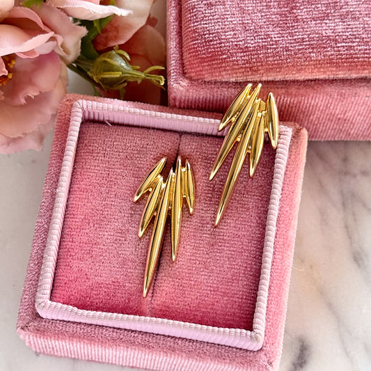 Mi Raiz- Tonal Gold Earrings