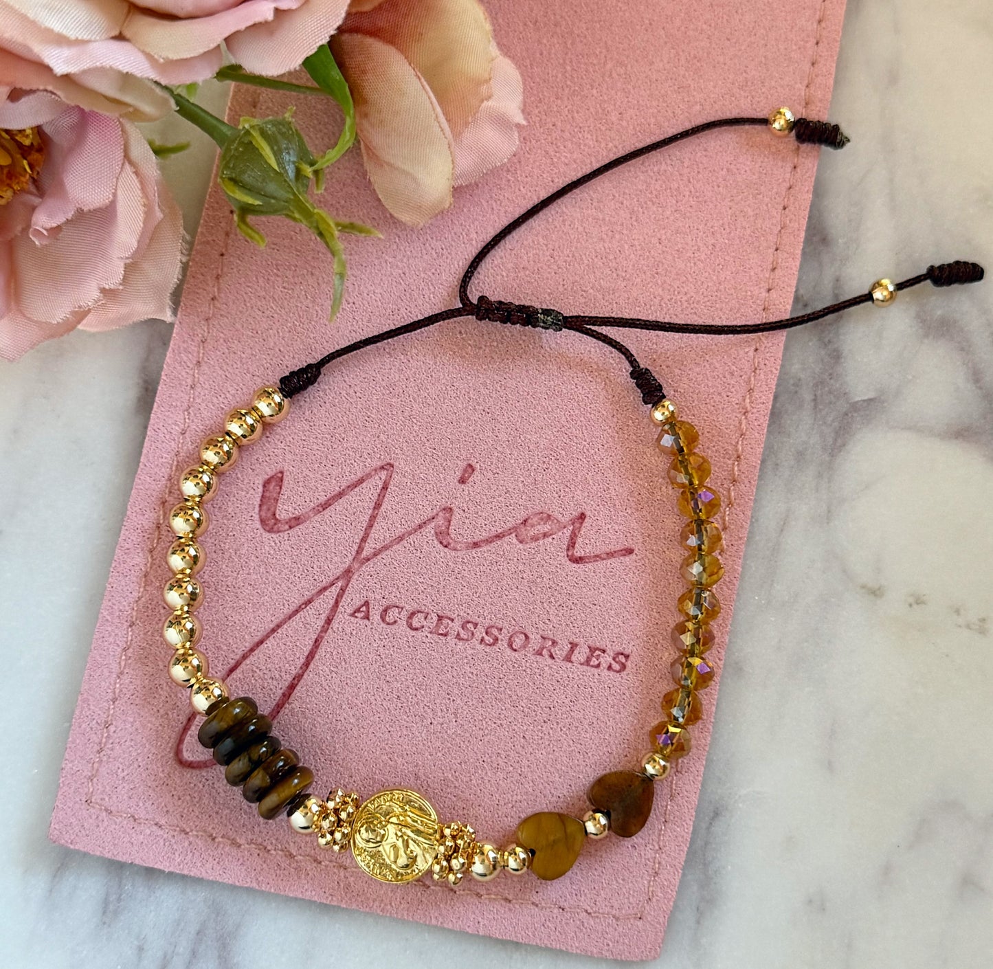 San Juditas Tigers Eye bracelet