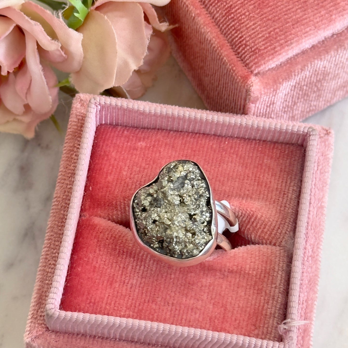 925 Silver Ring- Pyrite