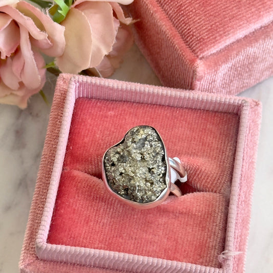 925 Silver Ring- Pyrite