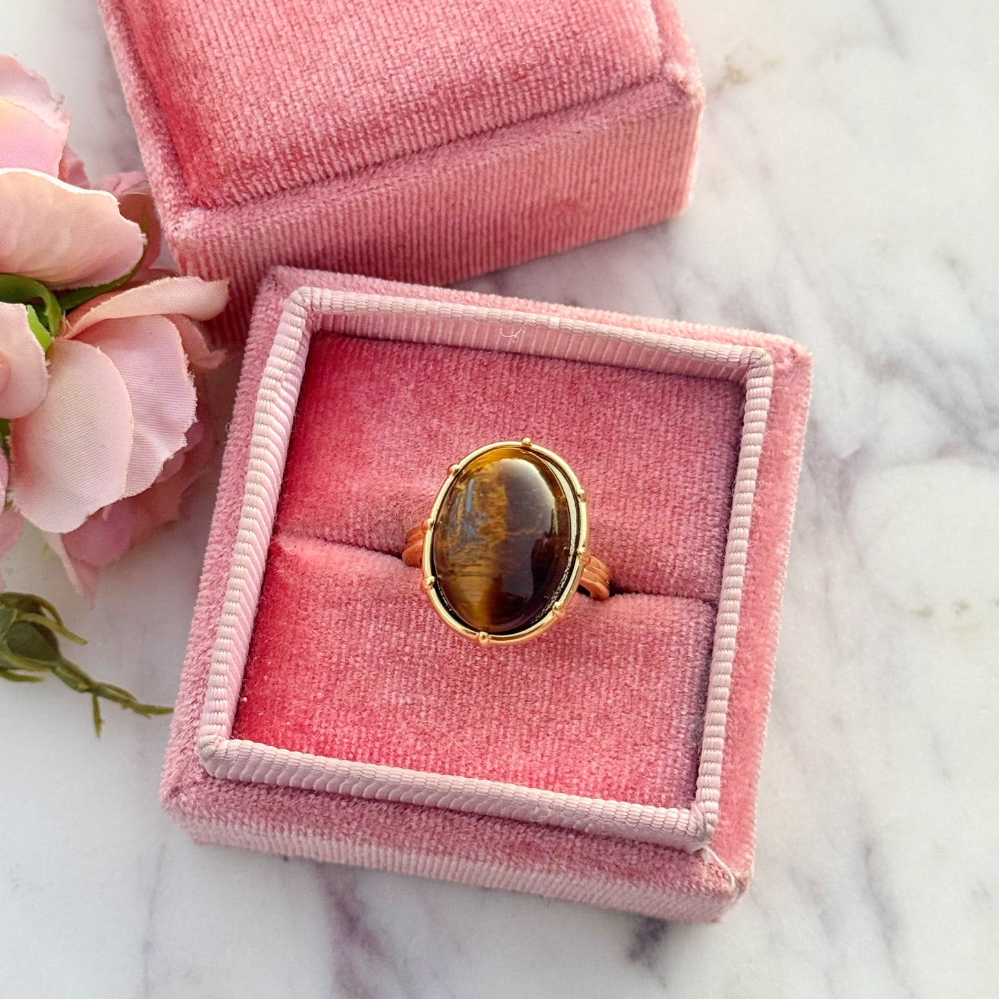Tigers Eye Stone Ring