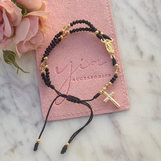 Black Rosario Bracelet