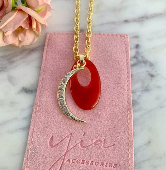 Luna Presente Natural Stone Necklace