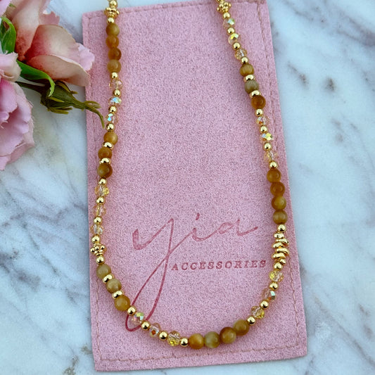 Blonde Tigers Eye Choker