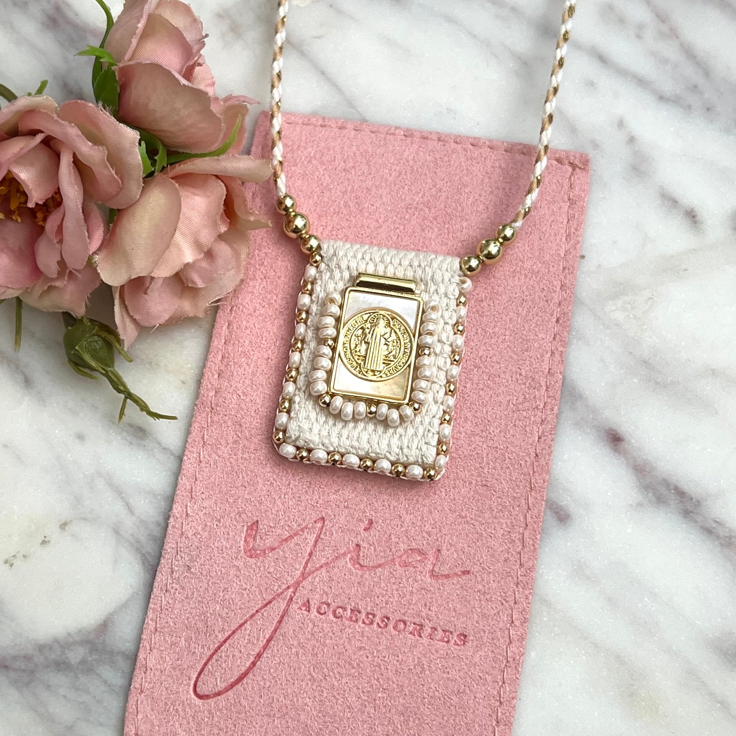 Escapulario San Benito Necklace