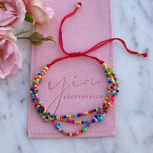 Protective Evil Eye colorful bracelet