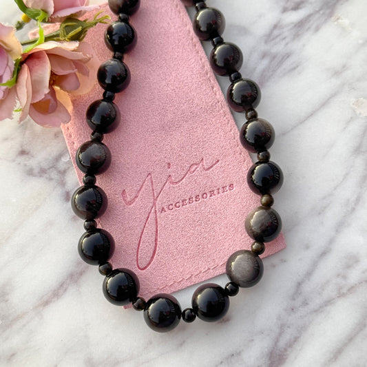 Obsidian Gemstone Necklace