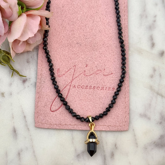 Onyx point Necklace