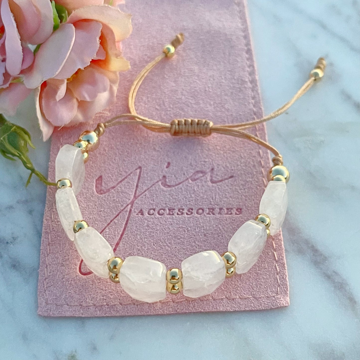 Natural Stone Bracelet (CLICK FOR MORE STONE COLORS)