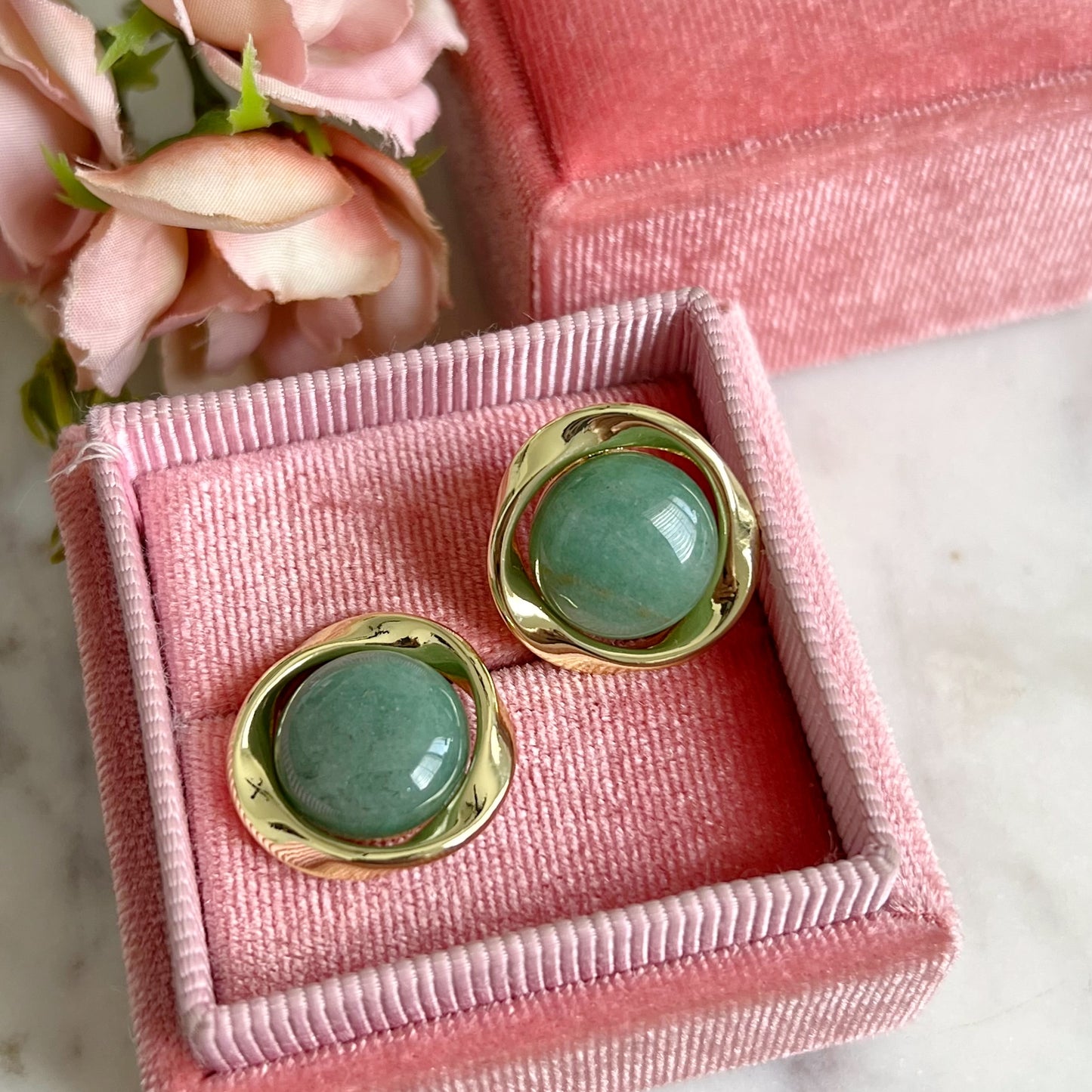 Suerte - Aventurina Earrings