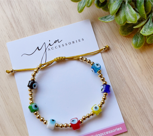 Multi Evil Eye Color bracelet