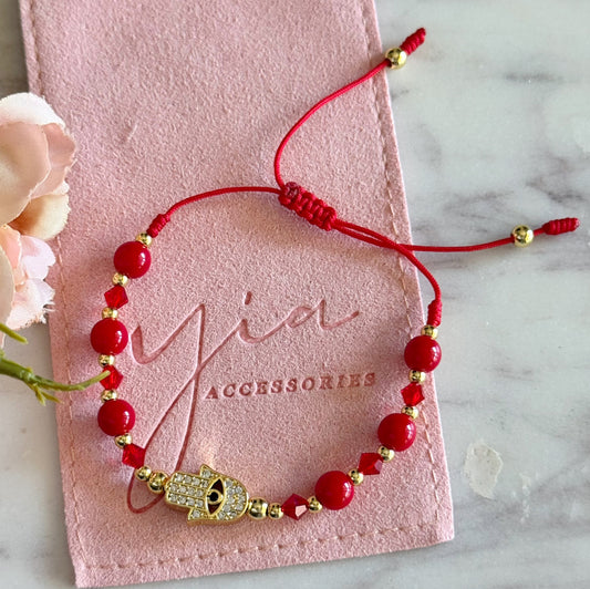 Grateful Hamsa Evil Eye bracelet