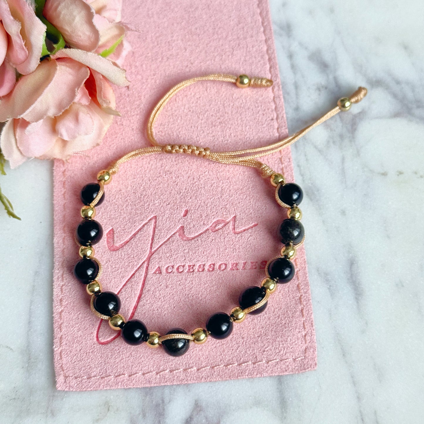 Escudo Protector- Obsidian Bracelet