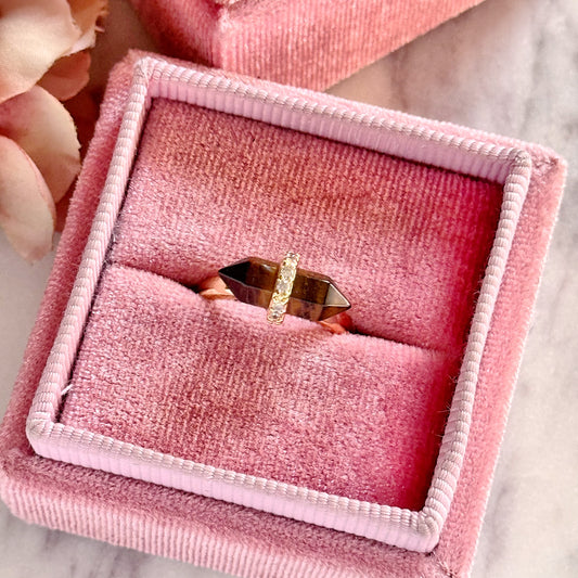 Tigers Eye Point Ring