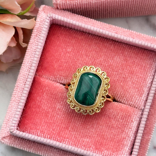 Soberana- Malachite Ring