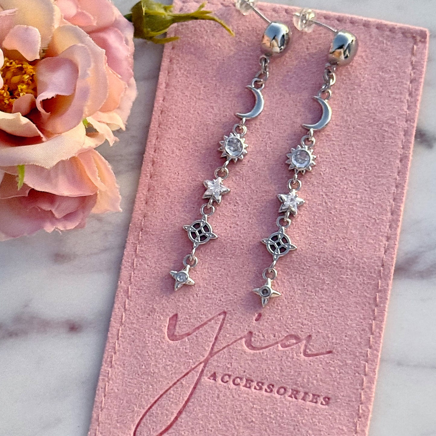 Mystical Drop Charm Earrings