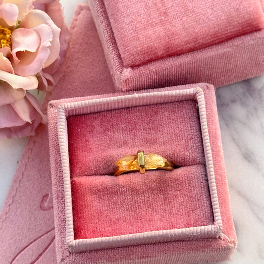Citrine Point Ring