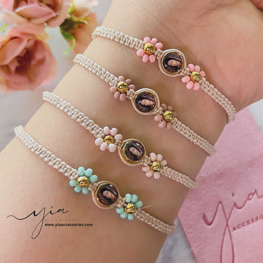Flower Virgencita bracelet