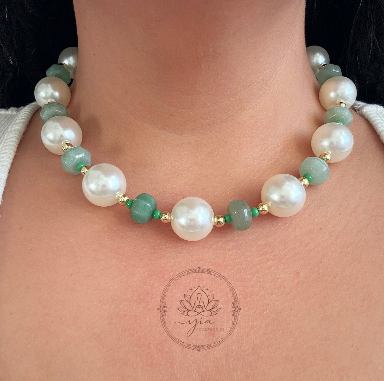 Gumball Natural Stone Necklaces