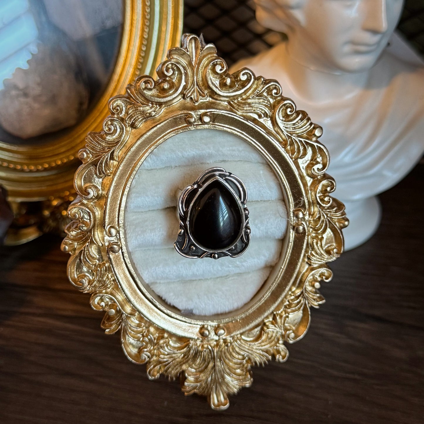 925 Sterling Silver Onyx Stone Rings