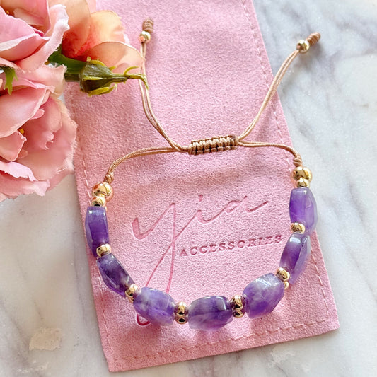 Natural Stone Bracelet (CLICK FOR MORE STONE COLORS)