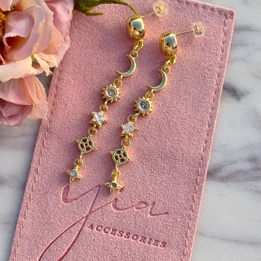 Mystical Drop Charm Earrings