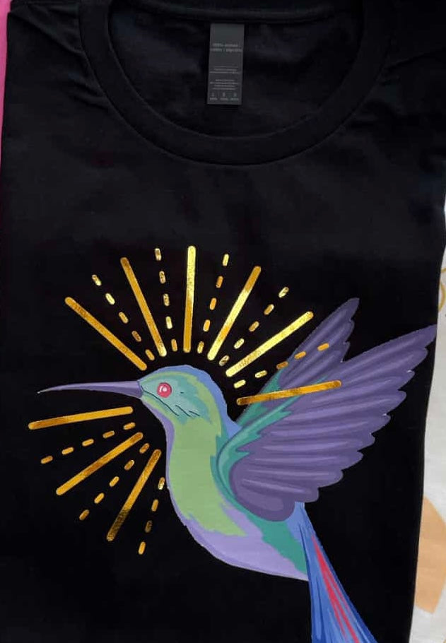 Maglietta Donna MAKAYA Con Stampa Colibrì - Top Estivo In Cotone Girocollo A Manica Corta - Regular Fit - Taglie Forti Fino A 5XL - 3
