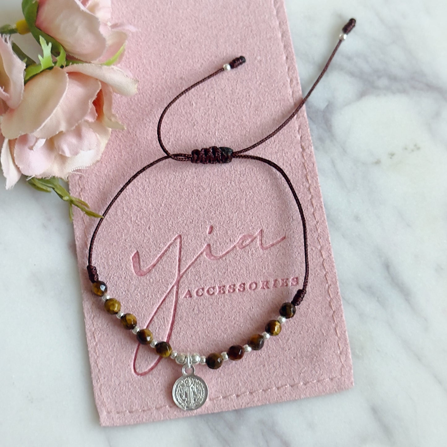 Dainty Protection San Benito Tigers Eye Bracelet