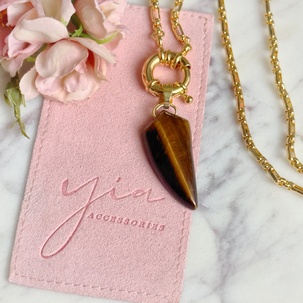 Colmillo Natural Stone Necklace