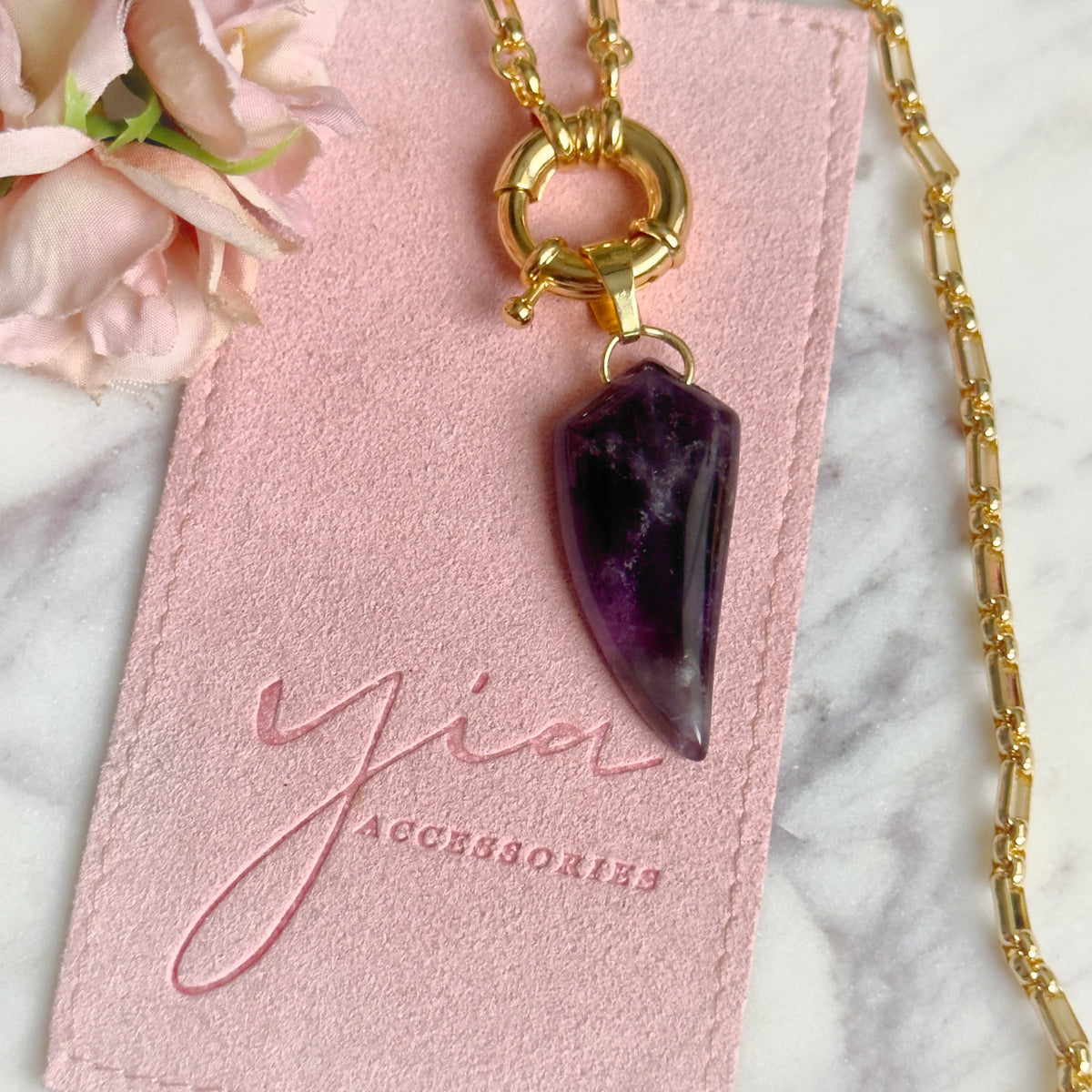 Colmillo Natural Stone Necklace