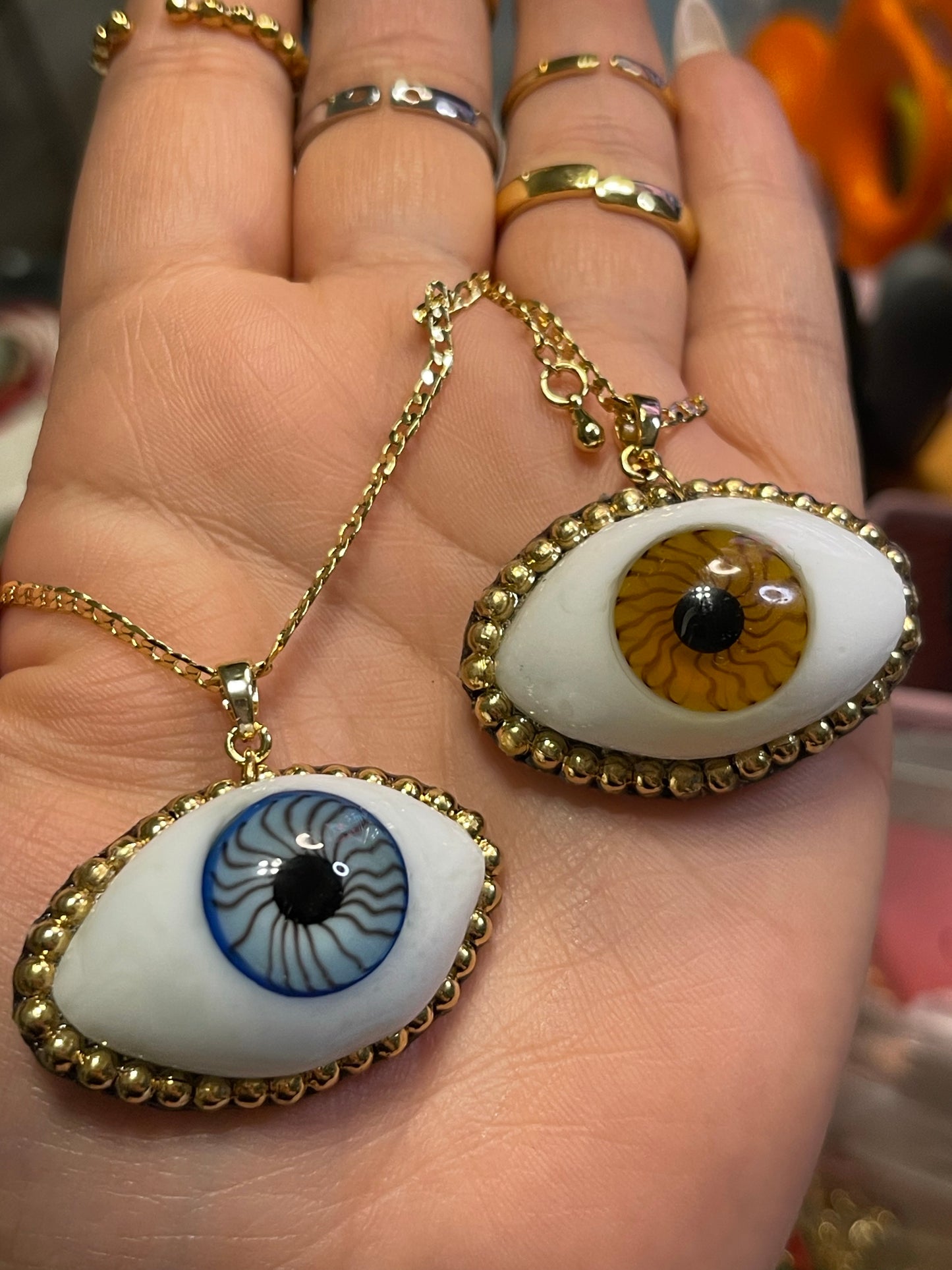 Artesanal  Evil Eye Necklace +