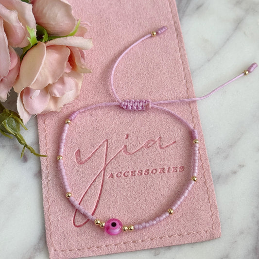 Pulsera ojo rosa