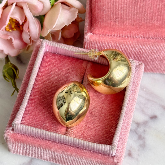 Mini Moon Stud Earrings