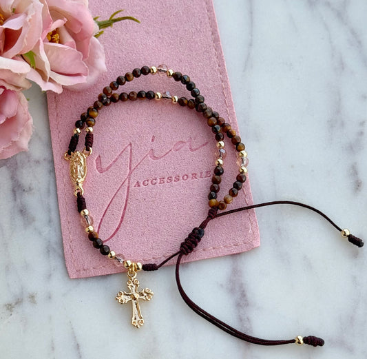 Tiger Eye Rosario bracelet