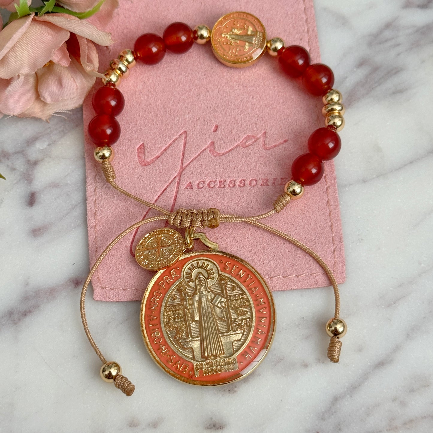Chunky San Benito Benerado Medalla Bracelet