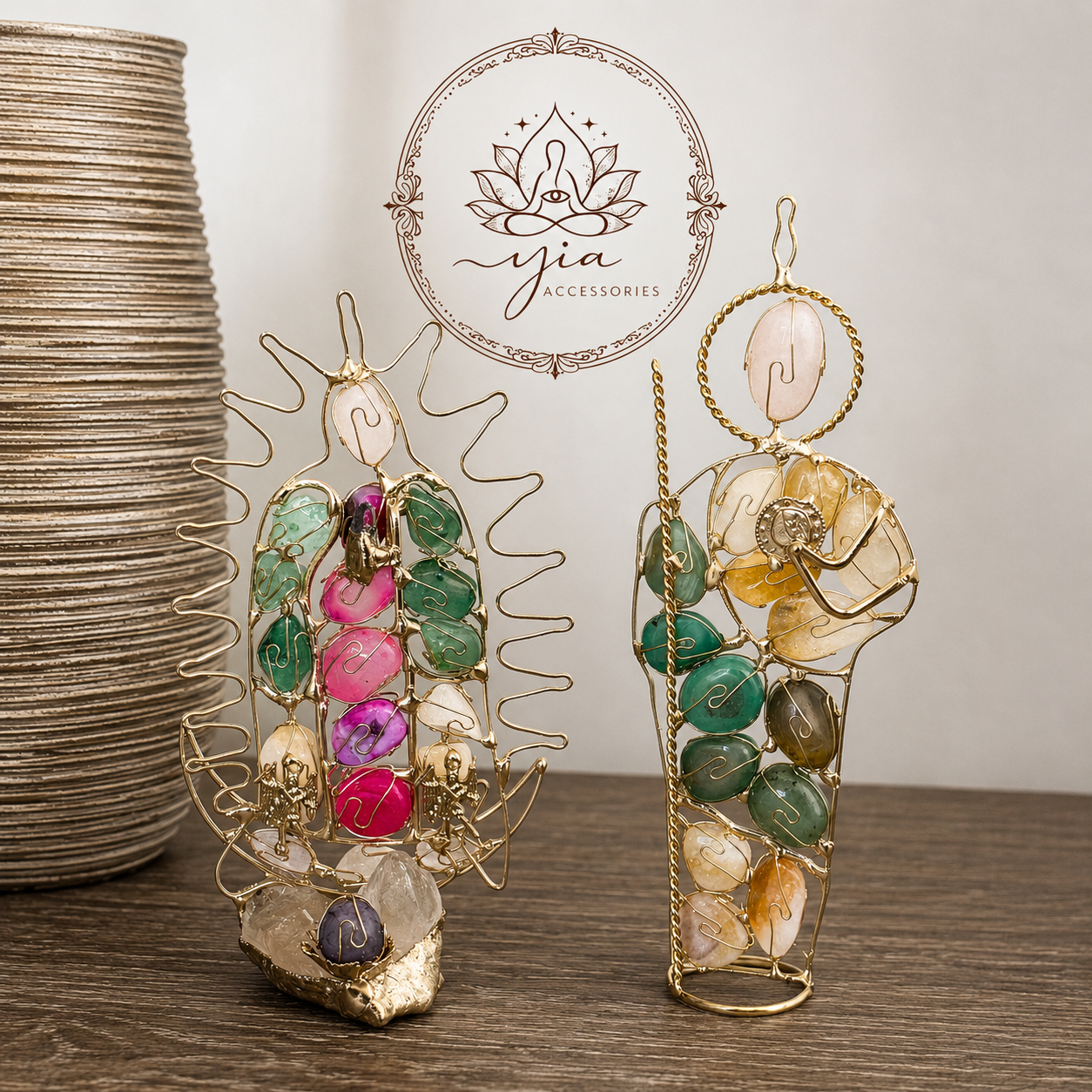 Religious Crystal Statues