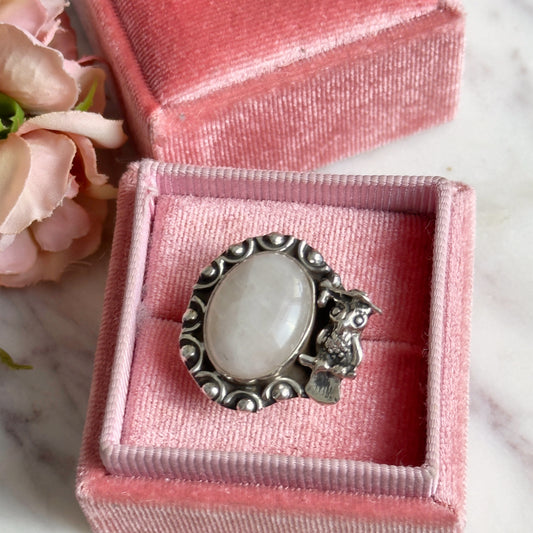 925 Silver Ring- Rose Quartz