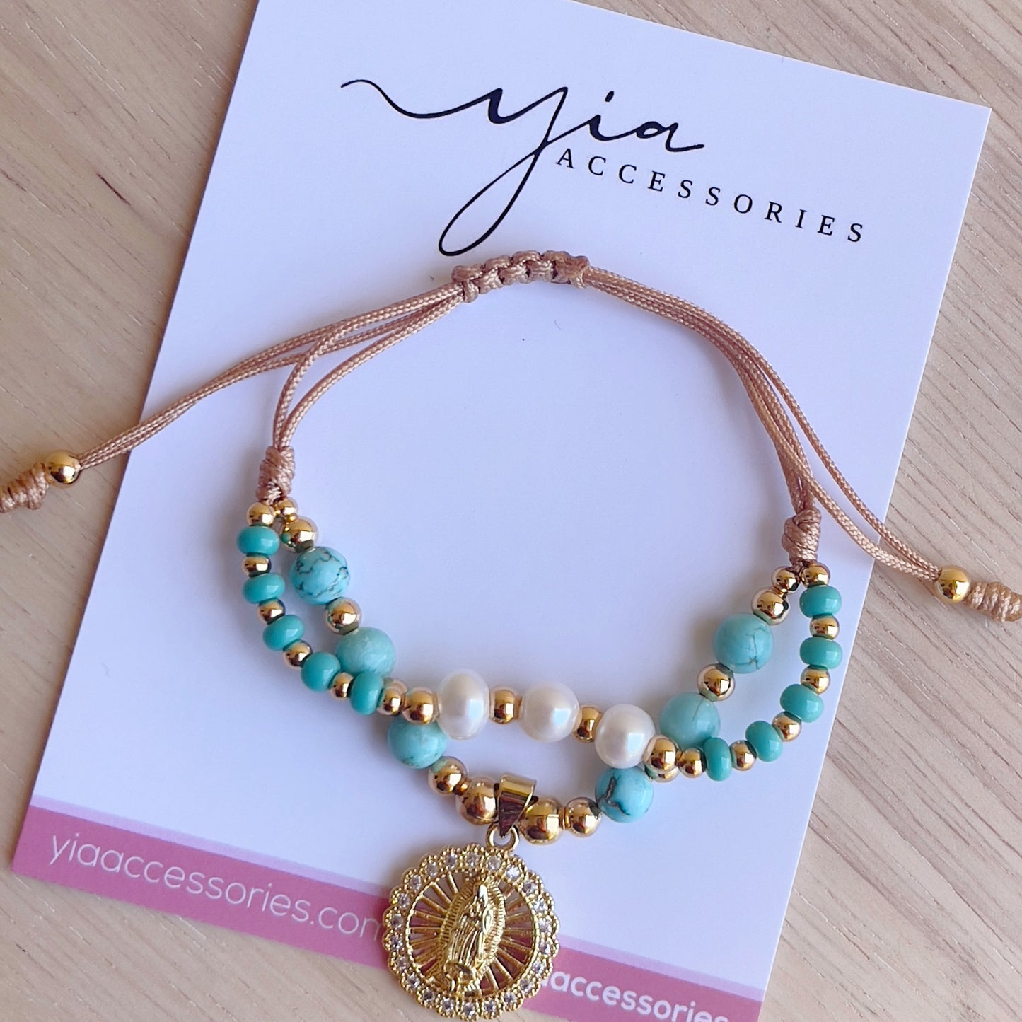 Turquoise Virgencita bracelet