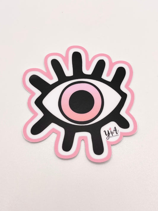 Waterproof Evil Eye Yia sticker