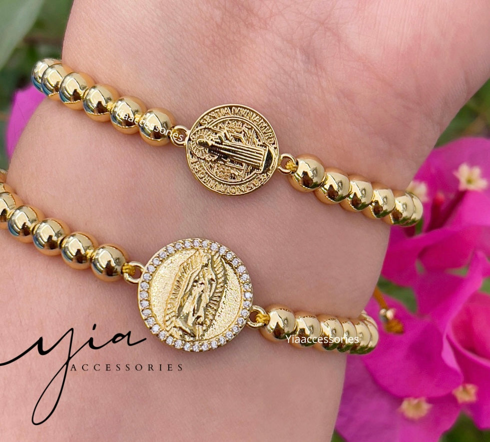 Virgencita & San Benito bracelets