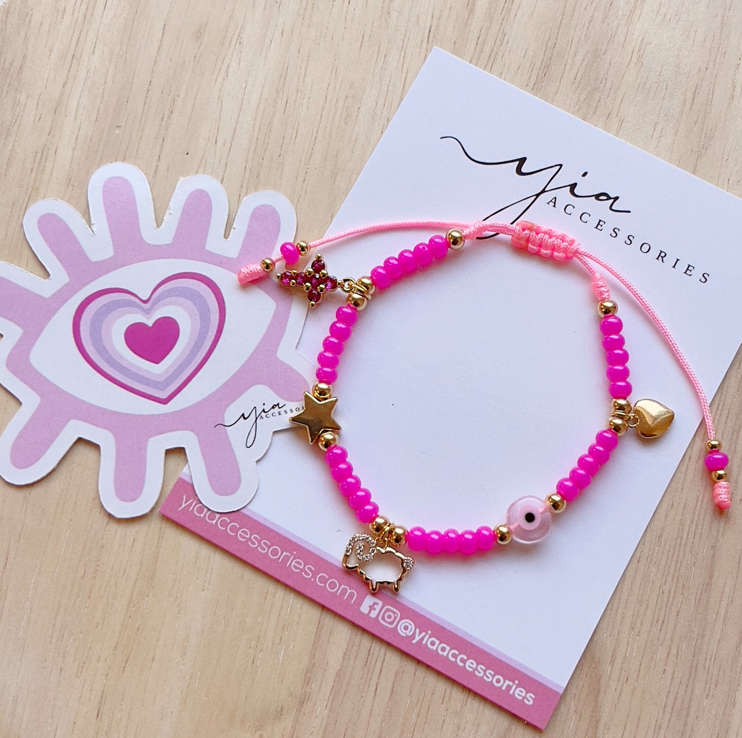 Pink Buenos Deseos bracelet