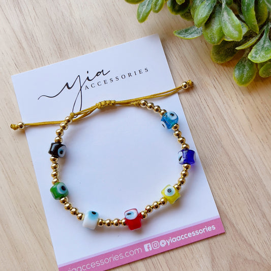 Multi Evil Eye Color bracelet